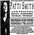 Patti Smith - Live at The Shepherds Bush Empire, London - 07.08.96 - Advert