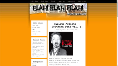 Vinyl on The Net - News item on Southend Punk Volume One CD
