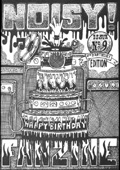 Noisy! Fanzine Issue 9 - Winter 2009 / Spring 2010 - Contains free CD which features x1 Machines song - 'Chain Gang'
