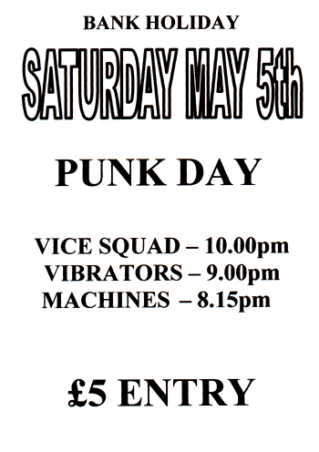 The Machines - Live at The Railway, Ipswich, Suffolk - Saturday May 5th 2007 - Flyer