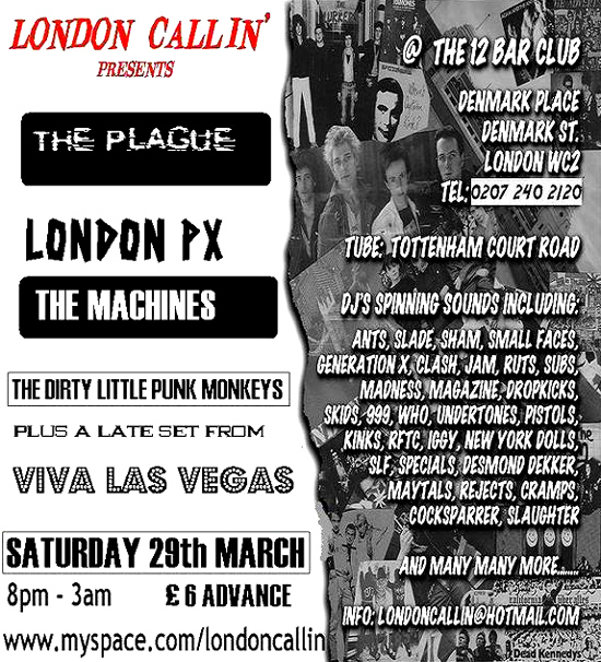 The Machines - Live at The 12 Bar Club, Denmark Street, London WC2 - Saturday March 29th, 2008