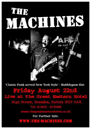 The Machines - Live at The Great Eastern Hotel, Brandon, Suffolk - Friday August 22nd, 2008