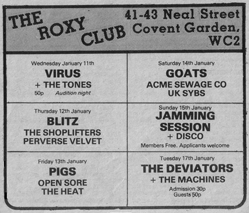 The Machines - Live at The Roxy Club, London - 17.01.78