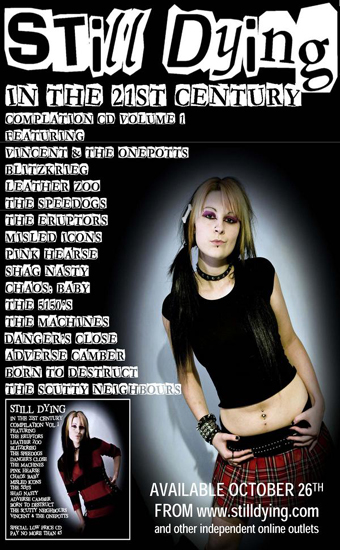 'Still Dying in The 21st Century Compilation CD - Volume 1' - Features The Machines song 'Weekend' - Available From 26.10.09