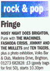 Noisy Night Does Brighton! - 07.05.08 - Local gig listing