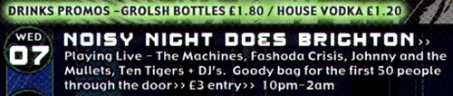 Noisy Night Does Brighton! - 07.05.08