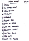 The Machines - Live at The BridgeHouse 2, Canning Town, London - 03.08.08 - Set List