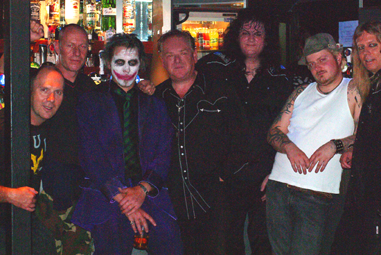 The Machines + The Bullies, L-R: Paul, Clive, Ralph, Nick, Steve, Beau & Tash
