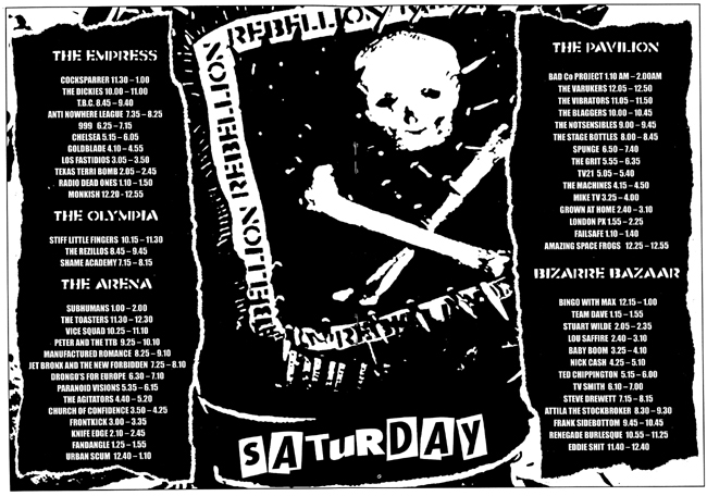 The Machines - Live at The Rebellion Festival, Blackpool - August 9th, 2008 - Inside Programme