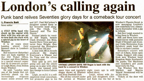 The Machines + Kingdom Waits + Girls on Top + London - Live at The Old Ticket Hall, Windsor - 26.07.08 - Local Press Report