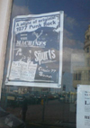 The Machines - Live at The Engine Room, Brighton with The Spurts - 20.07.07 - Poster in Window