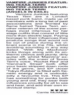 Black Velvet Magazine - #77, 2013 - The Vampire Junkies Featuring Texas Terri CD Review By Carrie McMillan - UK