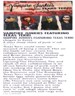 Vive Le Rock Magazine - May / June, 2012 - The Vampire Junkies Featuring Texas Terri CD Review by Lee Cotterell