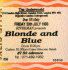 Blonde and Blue featuring Alison Gordy, Michael Monroe and Sami Yaffa - Live at The Underworld, London, England - 30.07.93 - Ticket