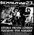 Demolition 23 - Live at The Astoria, London, England - 09.08.94 - Advert