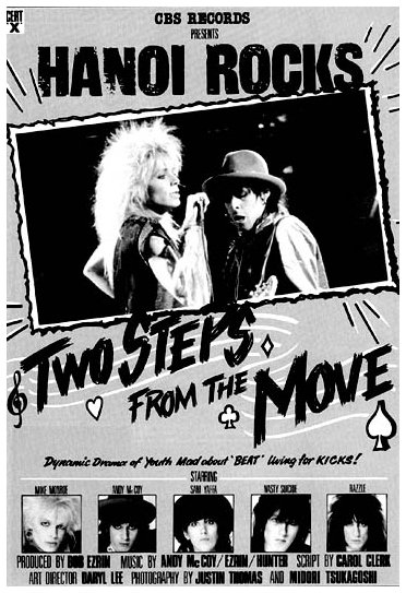 Hanoi Rocks - Two Steps From The Move Album - Free Booklet - Inside Page