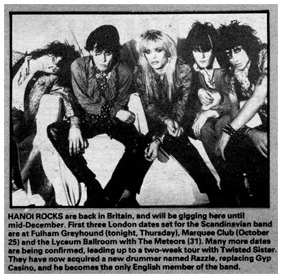 Hanoi Rocks NME October 16th 1982 hanoi-rocks-nme-october-16th-1982
