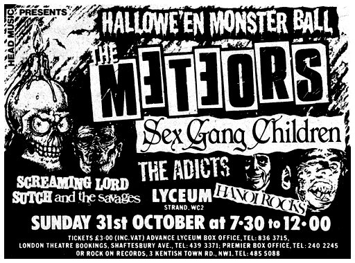 Hanoi Rocks - Live at The Lyceum, London, England - 31.10.82 - Advert