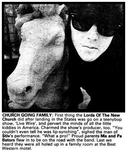 The Lords of The New Church - Music Paper Miscellaneous Report