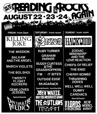 The Mission - Live at The Reading Festival - 22.08.86 - Advert