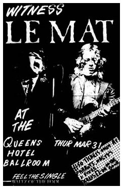 Le Mat - Live at The Queens Hotel - 1983