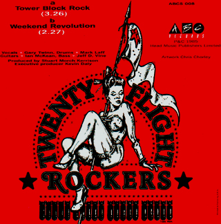 Twenty Flight Rockers - First Single: Tower Block Rock - Back Sleeve