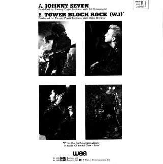 Twenty Flight Rockers - Second Single: Johnny Seven - Back Sleeve